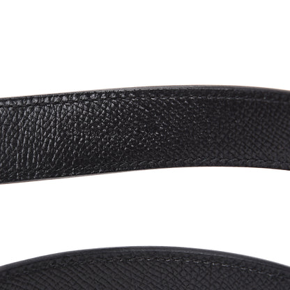 Hermes Epsom 25mm Mousqetons Tressage Shoulder Strap Black Craie Gold 3 of 5