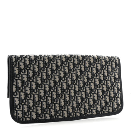 Christian Dior Oblique Fold Over Clutch Blue 3 of 10
