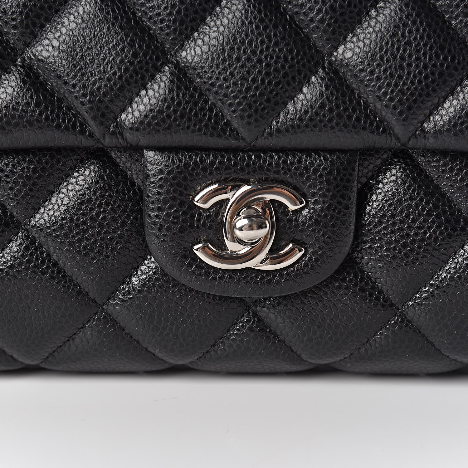Chanel Caviar Quilted Clutch With Chain Flap Black 10 of 13
