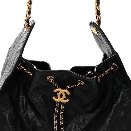 Chanel Caviar Quilted Medium Chanel 25 Handbag Black 9 of 11
