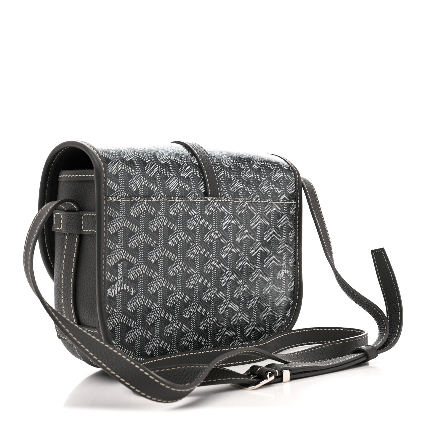 Goyardine Belvedere II PM Messenger Bag Gray