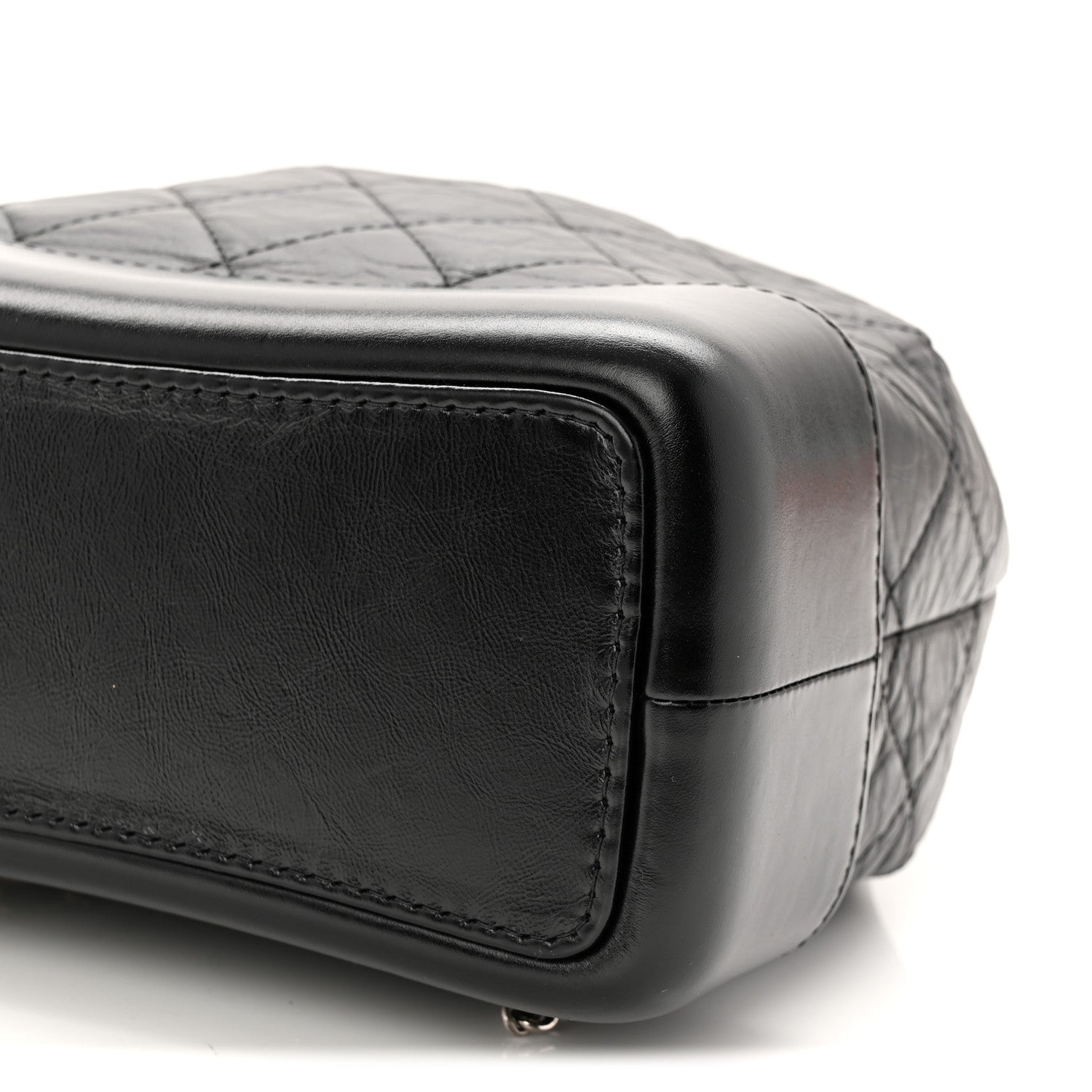 Chanel Aged Calfskin Quilted Small Gabrielle Backpack Black 10 of 11