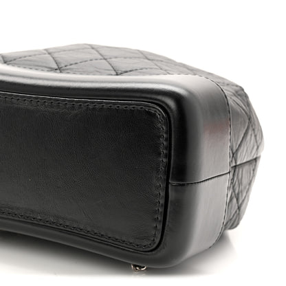 Chanel Aged Calfskin Quilted Small Gabrielle Backpack Black 10 of 11