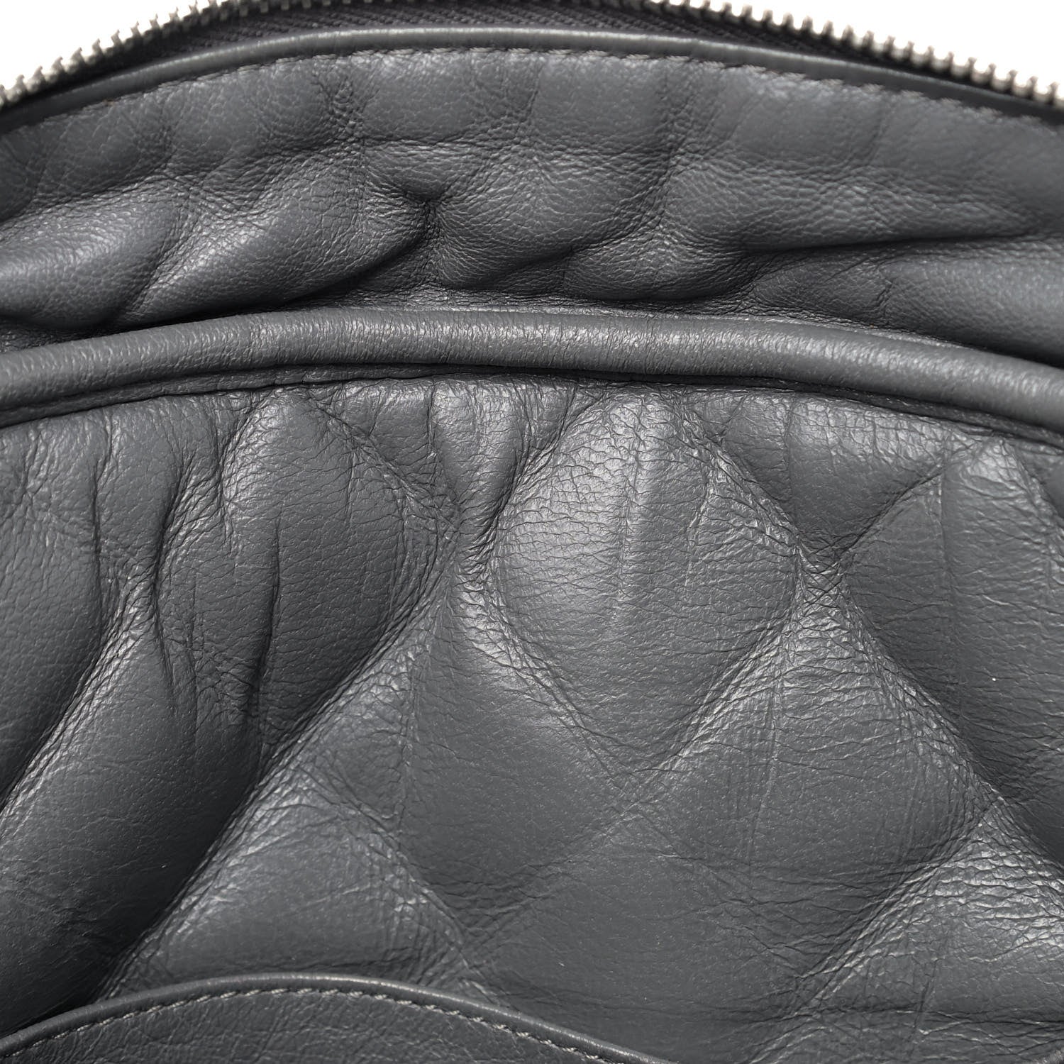 Chanel Aged Calfskin Quilted Large Reissue Camera Case Grey 8 of 10
