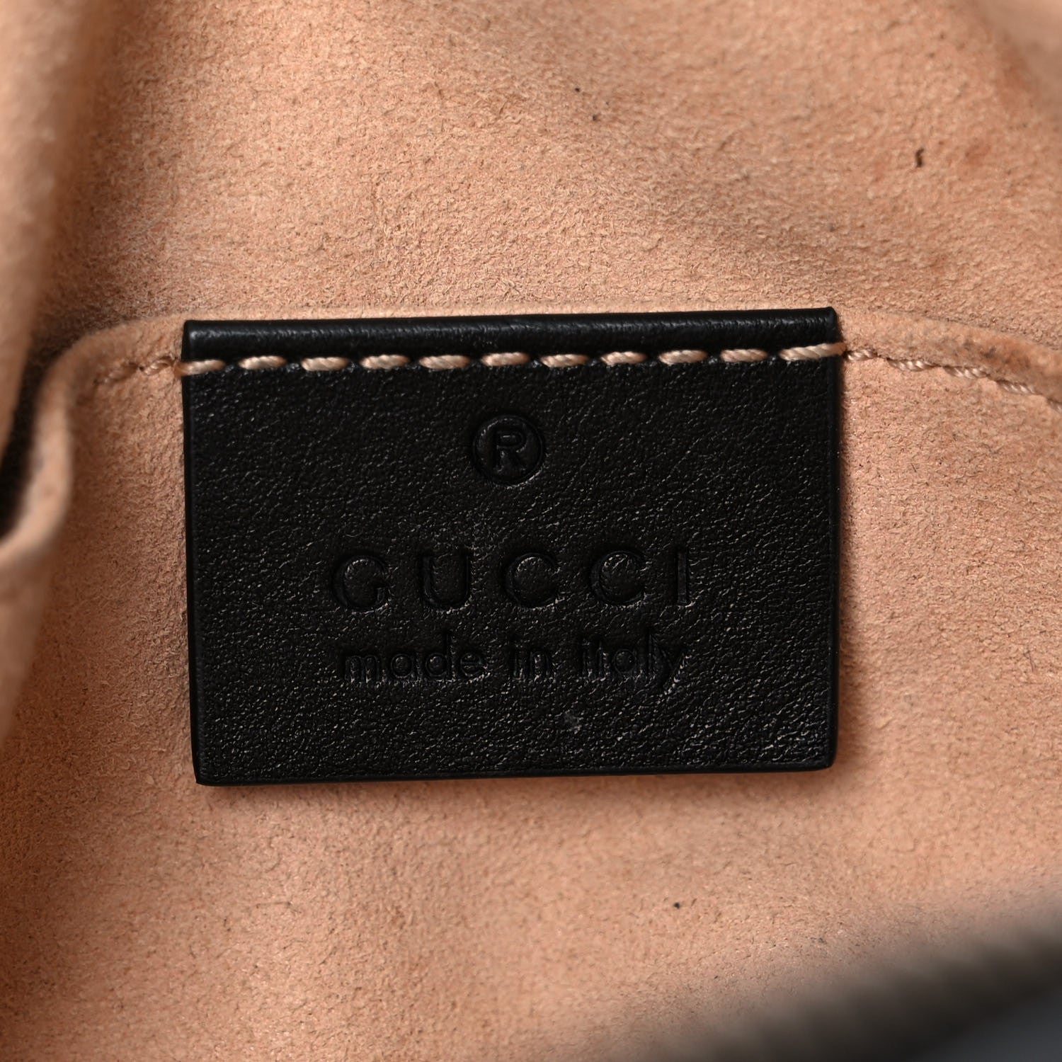 Gucci Calfskin Matelasse GG Marmont Belt Bag 85 34 Black 6 of 21