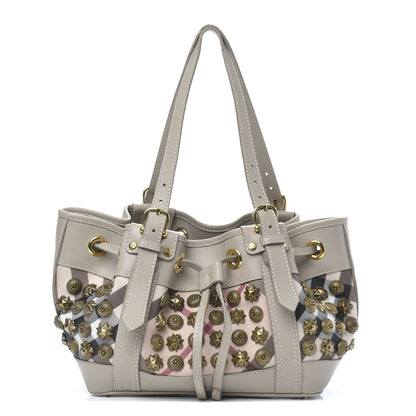 Burberry Prorsum Calfskin Nova Check Mason Warrior Beige 1 of 18
