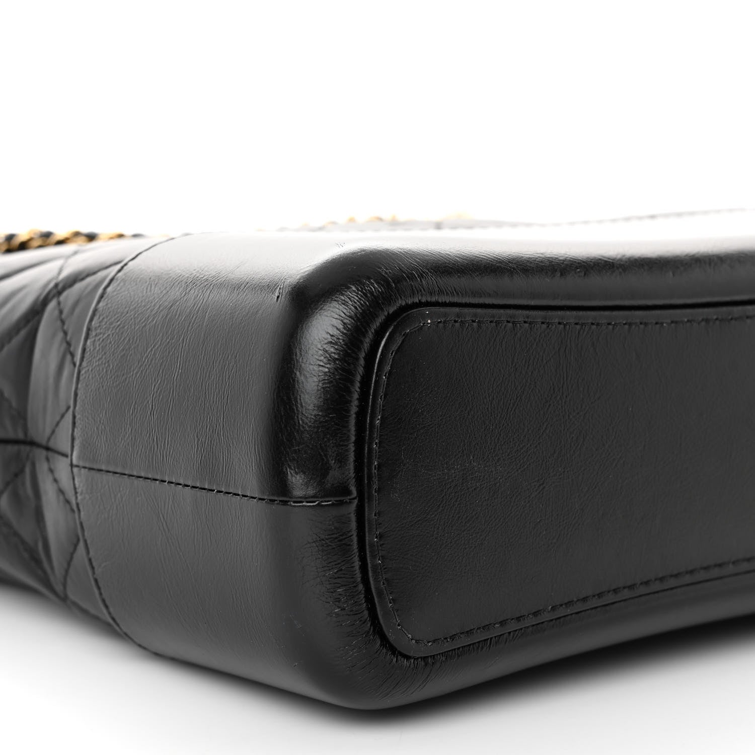 Chanel Aged Calfskin Quilted Medium Gabrielle Hobo Black 9 of 10