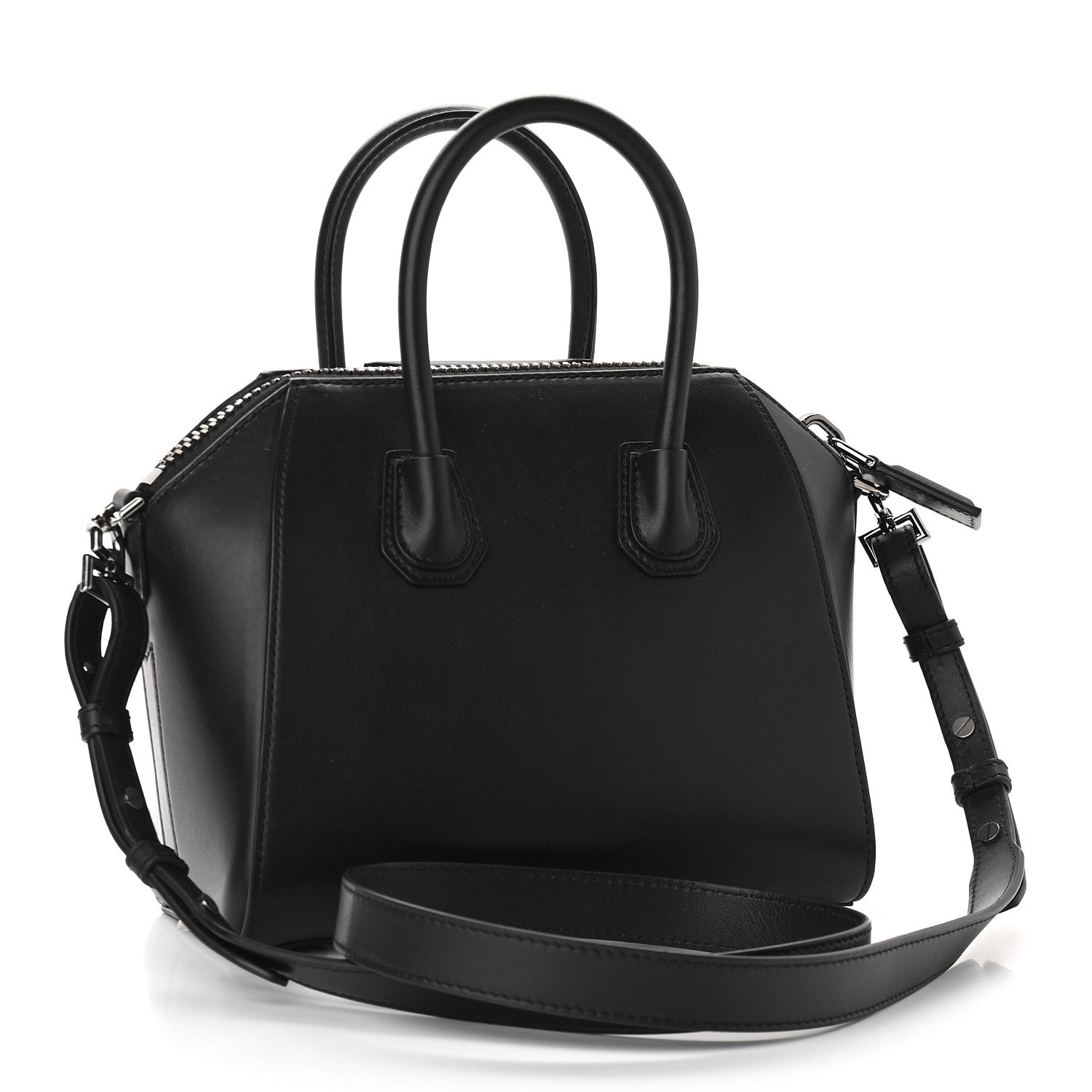 Givenchy Smooth Calfskin Mini Chain Weave Antigona Black 2 of 8