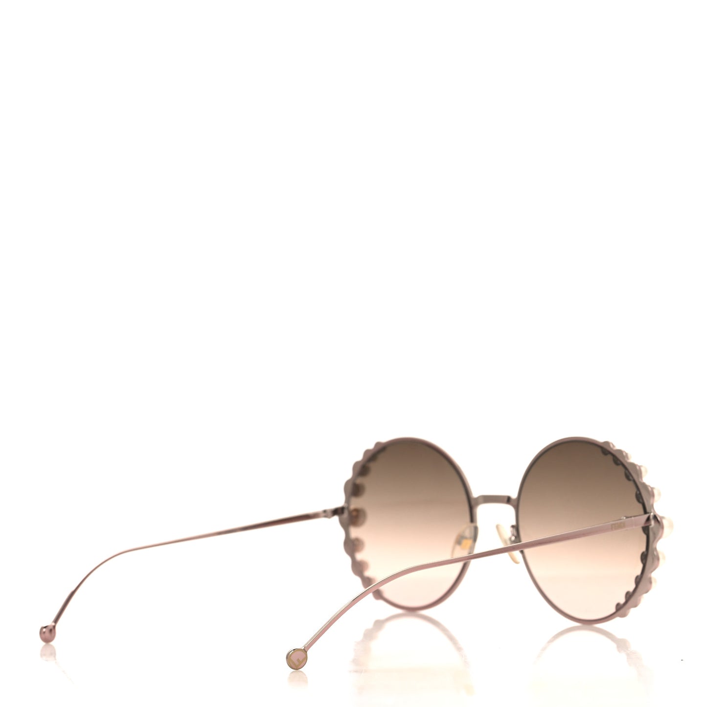 Metal Dots Round Sunglasses FF 0259/S Rose Gold
