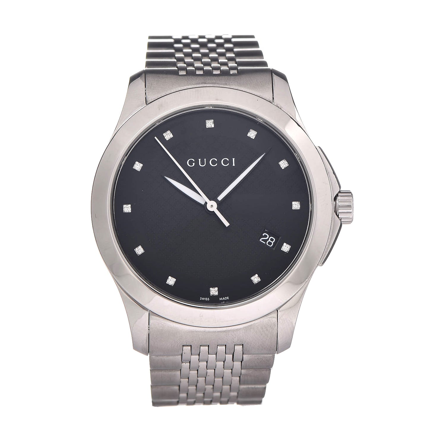 Stainless Steel Diamond 38mm G-Timeless Quartz Watch Black