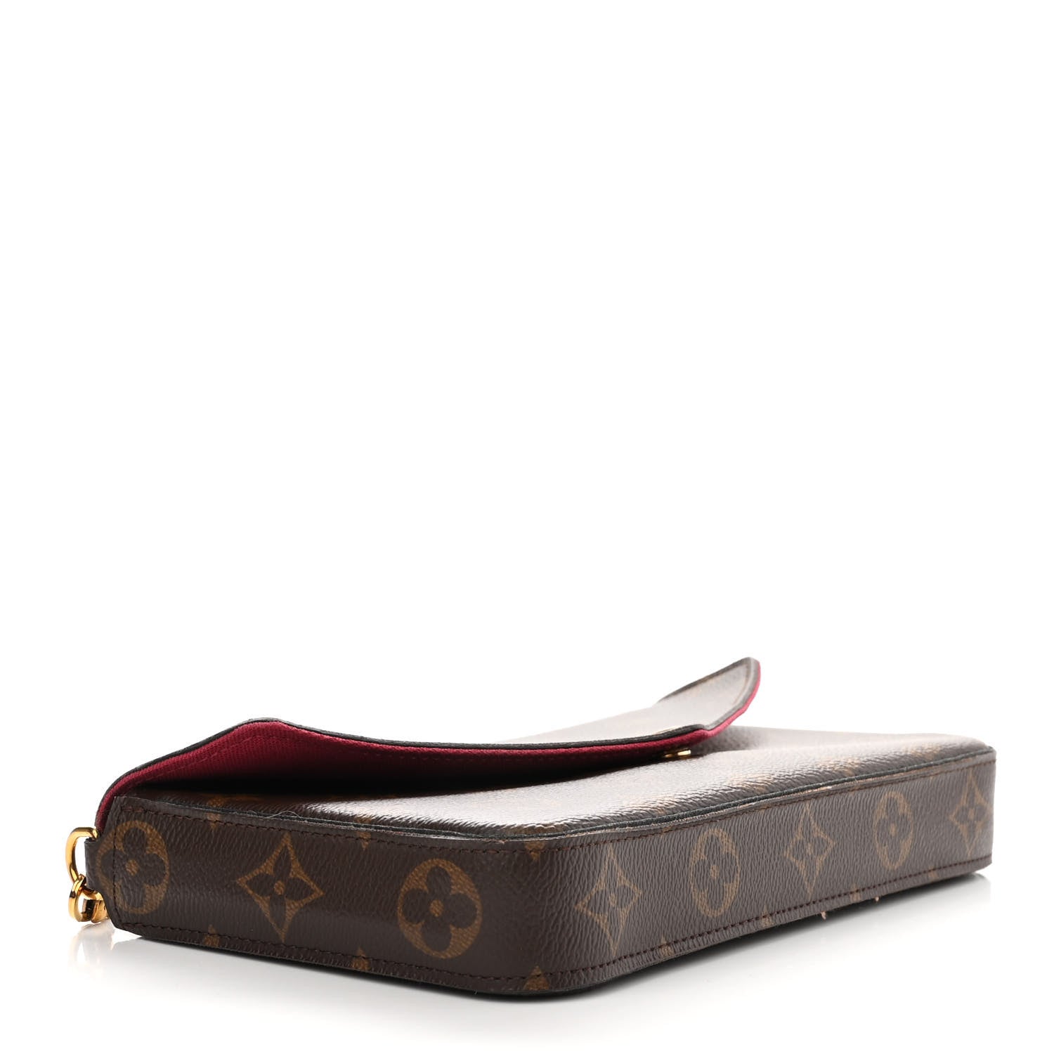 Louis Vuitton Monogram Pochette Felicie Chain Wallet Fuchsia 7 of 14