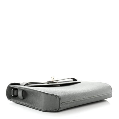 Hermes Epsom Kelly Depeches 25 Pouch Vert Amande 4 of 9