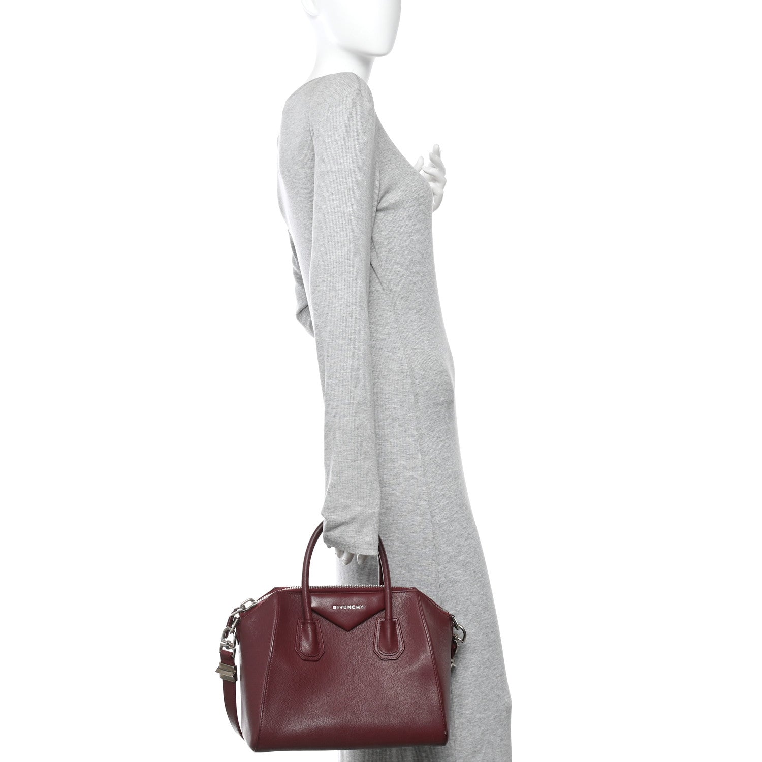 Givenchy Sugar Goatskin Small Antigona Oxblood 2 of 10