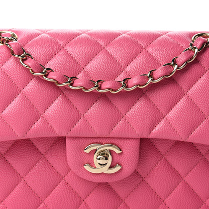 Chanel Caviar Quilted Small Double Flap Pink 10 of 11