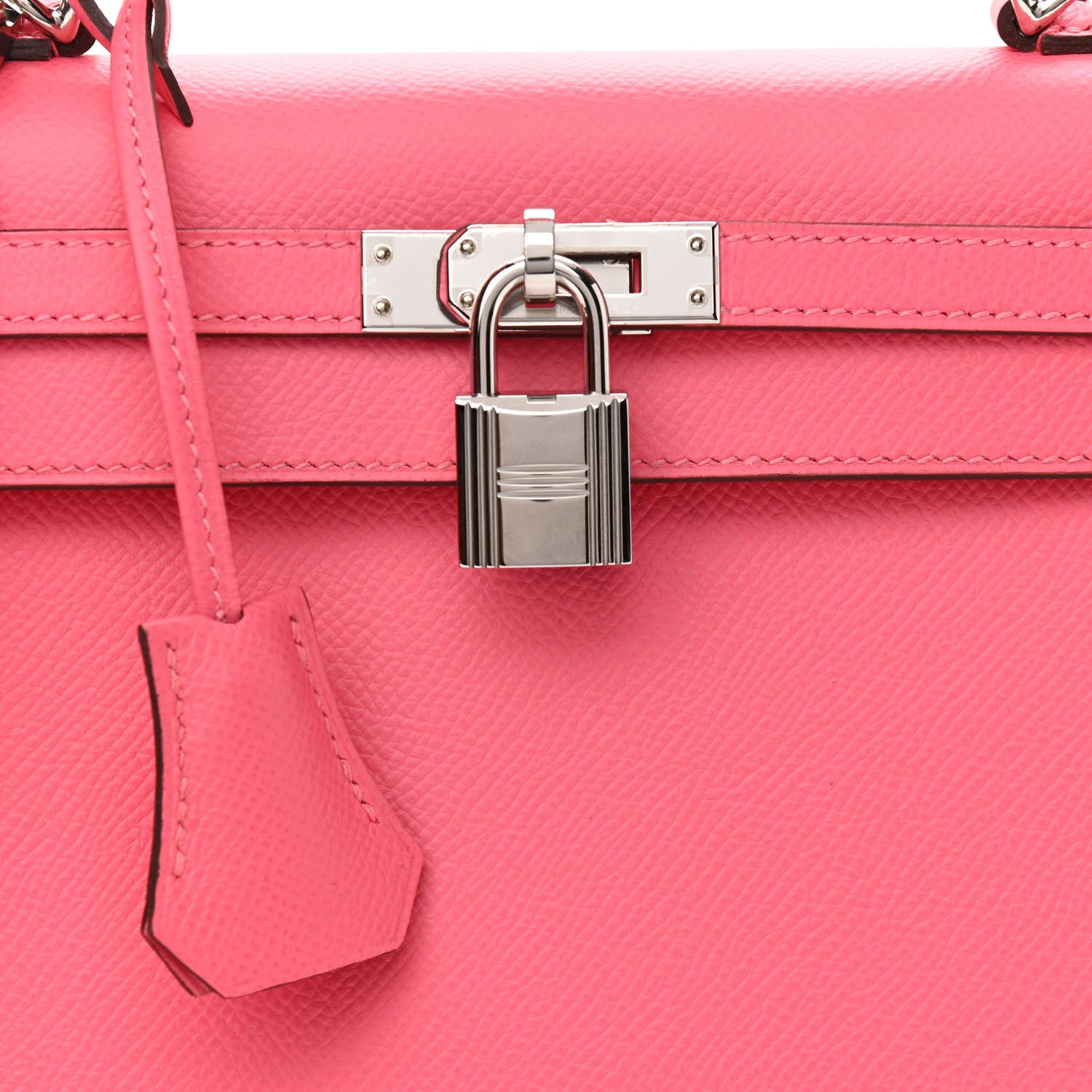 Hermes Epsom Kelly Sellier 25 Rose Azalee 8 of 11