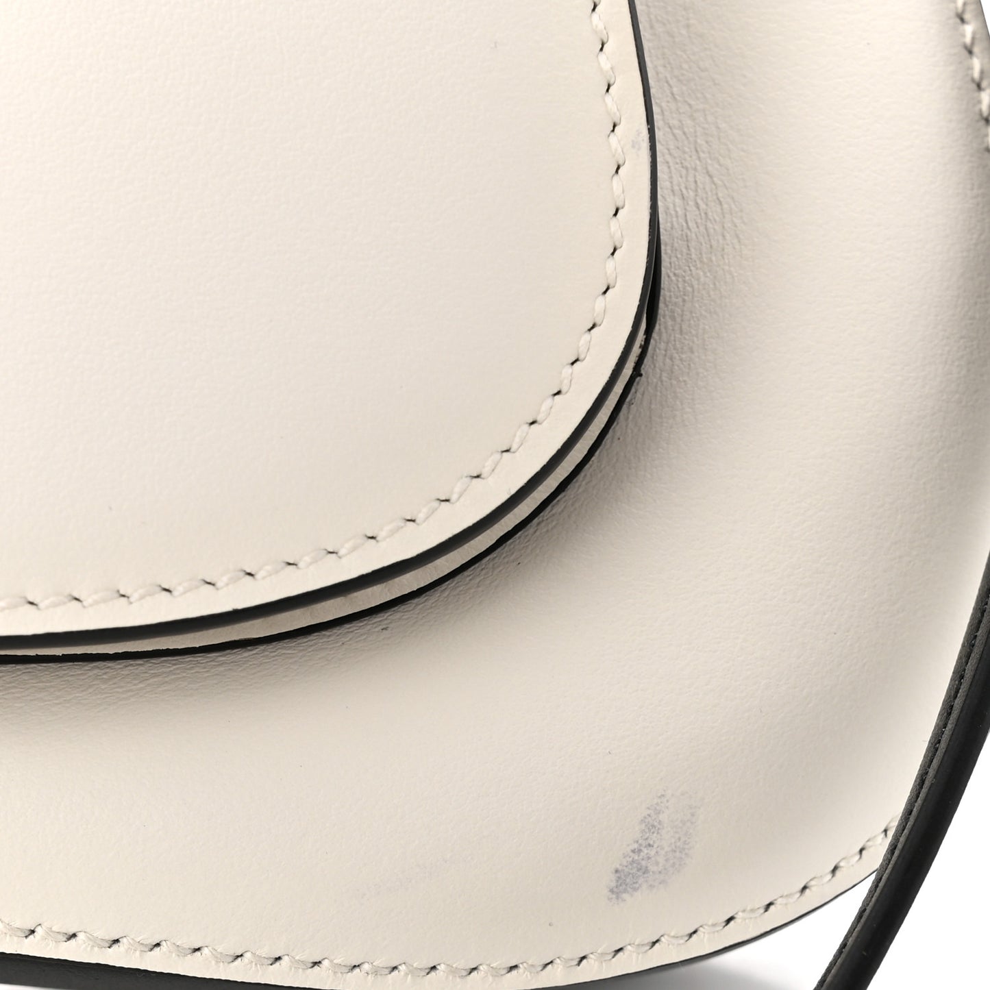 City Calfskin Small Sidonie Shoulder Bag White Black