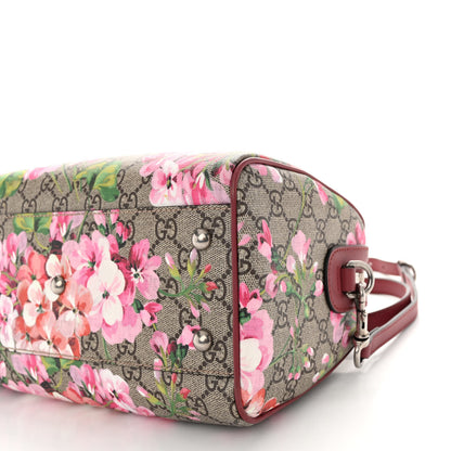 Gucci GG Supreme Monogram Blooms Small Boston Beige Multicolor Dry Rose 10 of 11