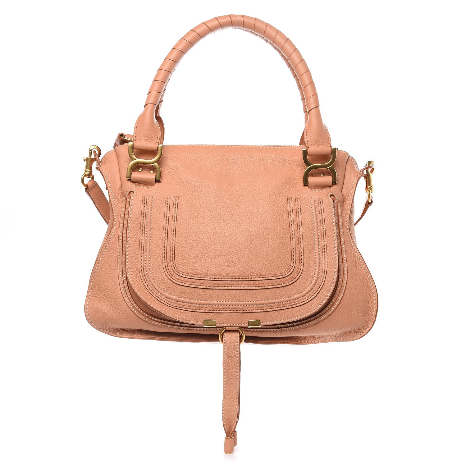 Chloe Calfskin Medium Marcie Satchel Coral Sands 1 of 9