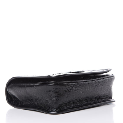 Saint Laurent Crinkled Calfskin Matelasse Monogram Niki Chain Wallet Black 4 of 9