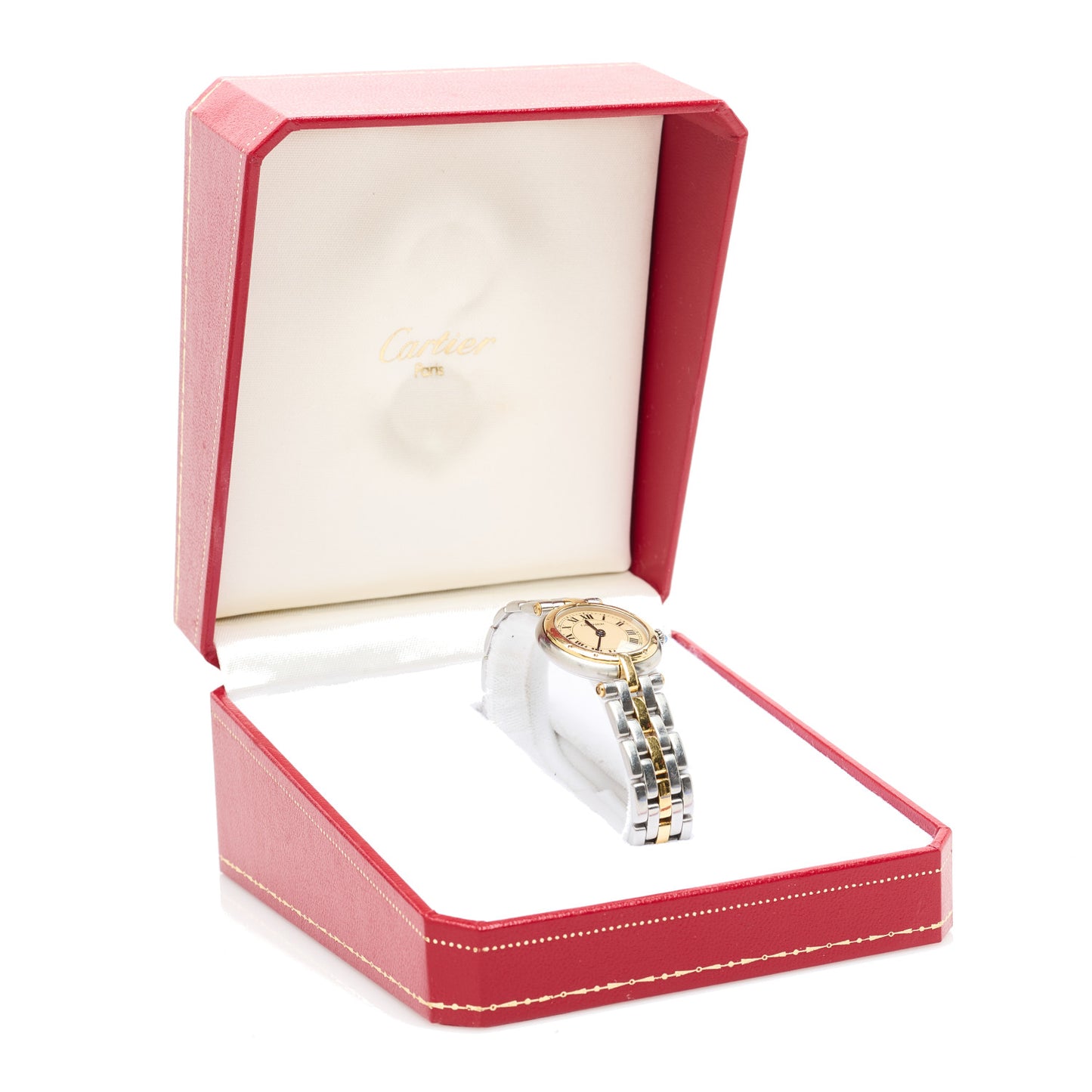 Stainless Steel 18K Yellow Gold 24mm Panthere Vendome Quartz Watch