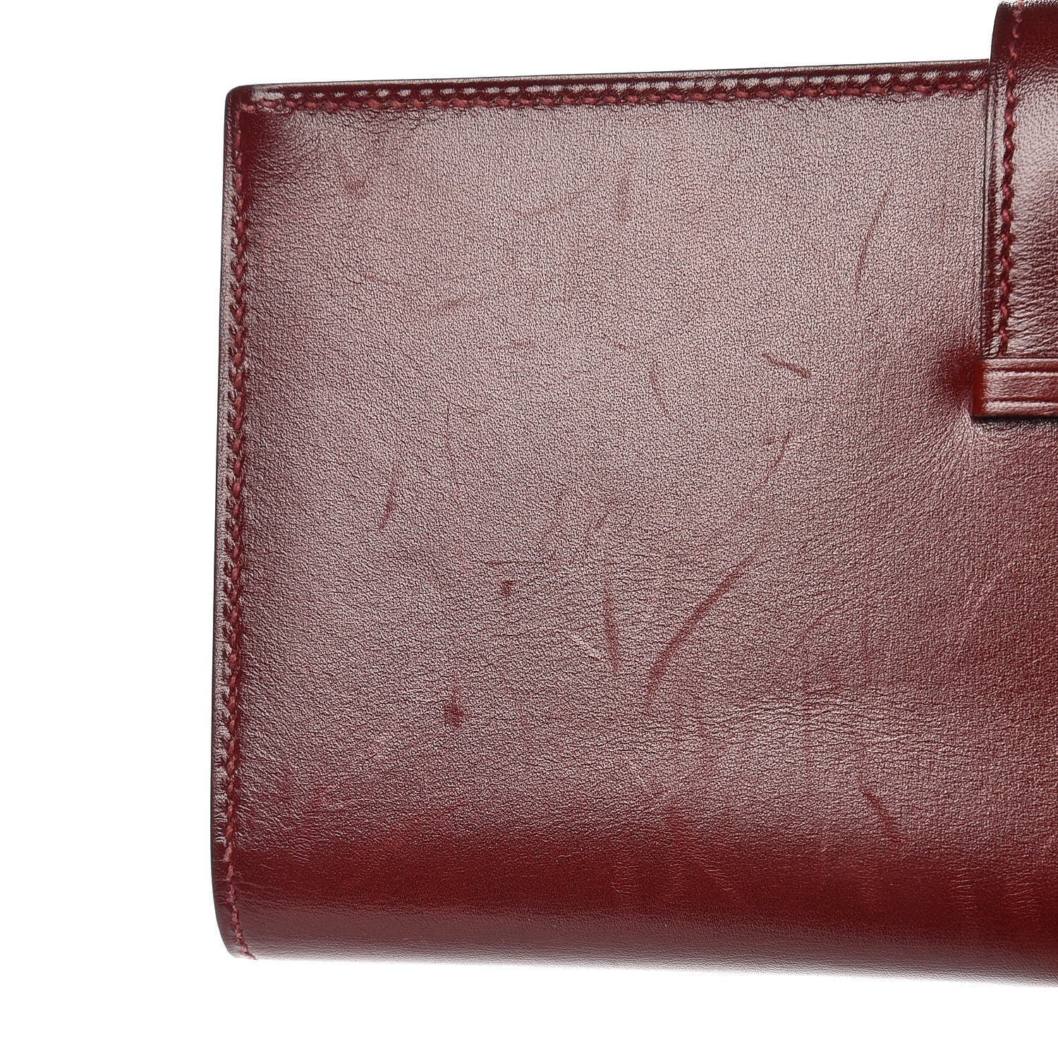 Hermes Box Bearn Gusset Wallet Rouge H 9 of 10