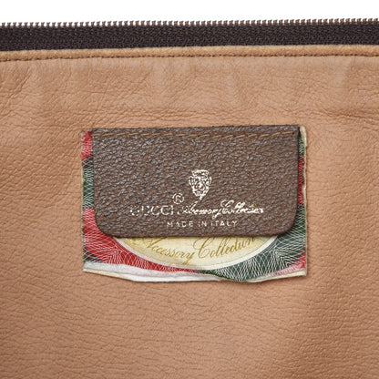 Gucci GG Supreme Monogram Large Zip Pouch Beige Brown 6 of 12