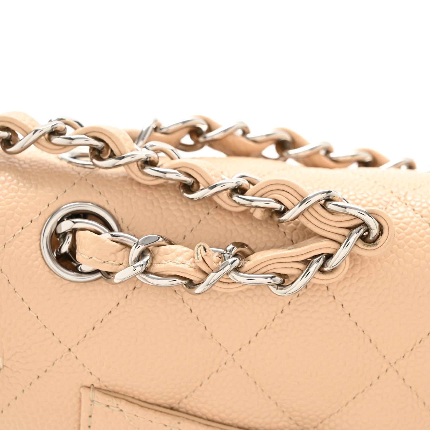 Chanel Caviar Quilted Jumbo Double Flap Beige Clair 10 of 10