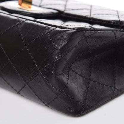 Chanel Aged Calfskin Quilted 2.55 Reissue Mini Flap Black 9 of 11