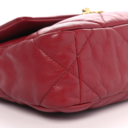 Chanel Goatskin Quilted Medium Chanel 19 Flap Red 9 of 14