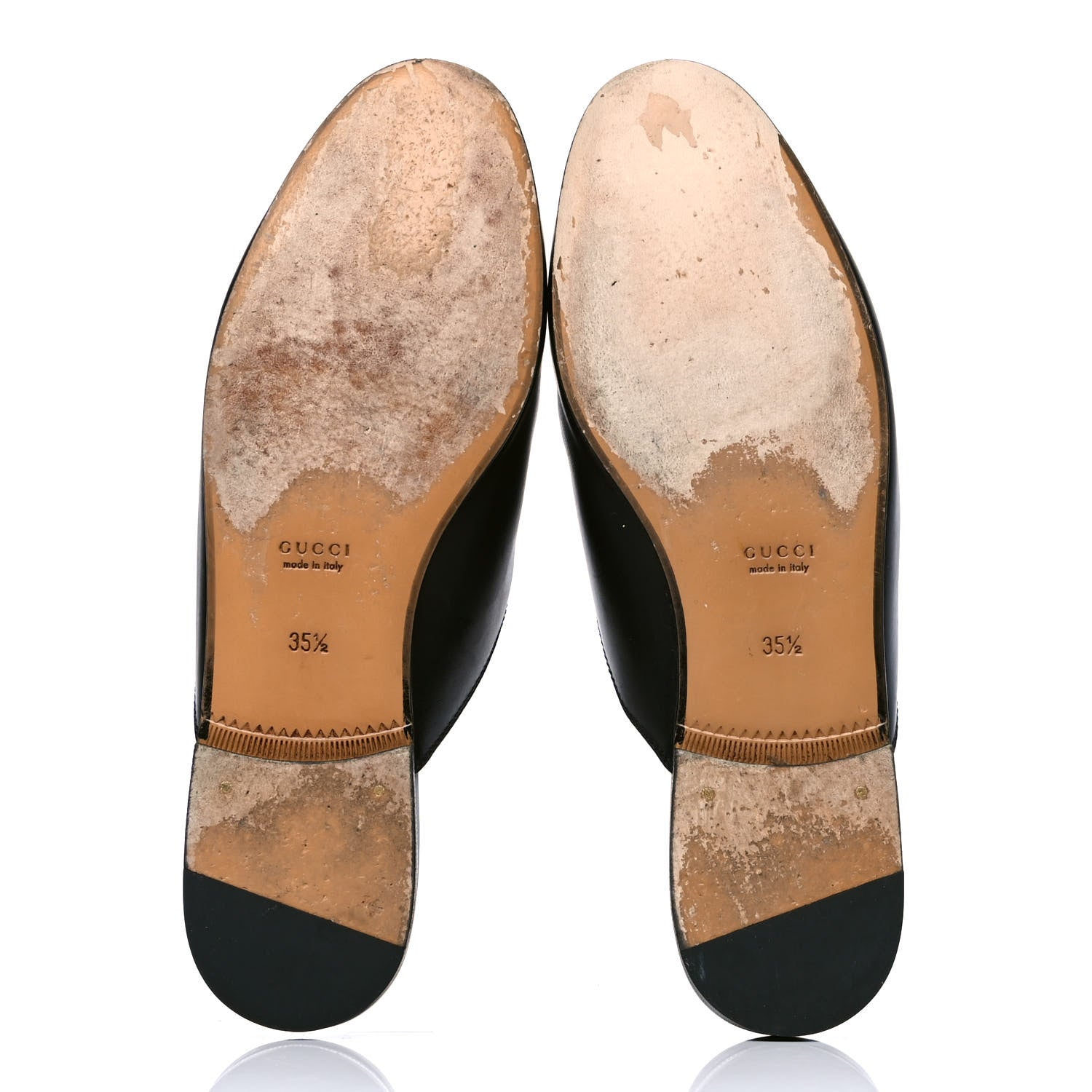 Gucci Calfskin Womens Princetown Slippers 35.5 Black 4 of 7