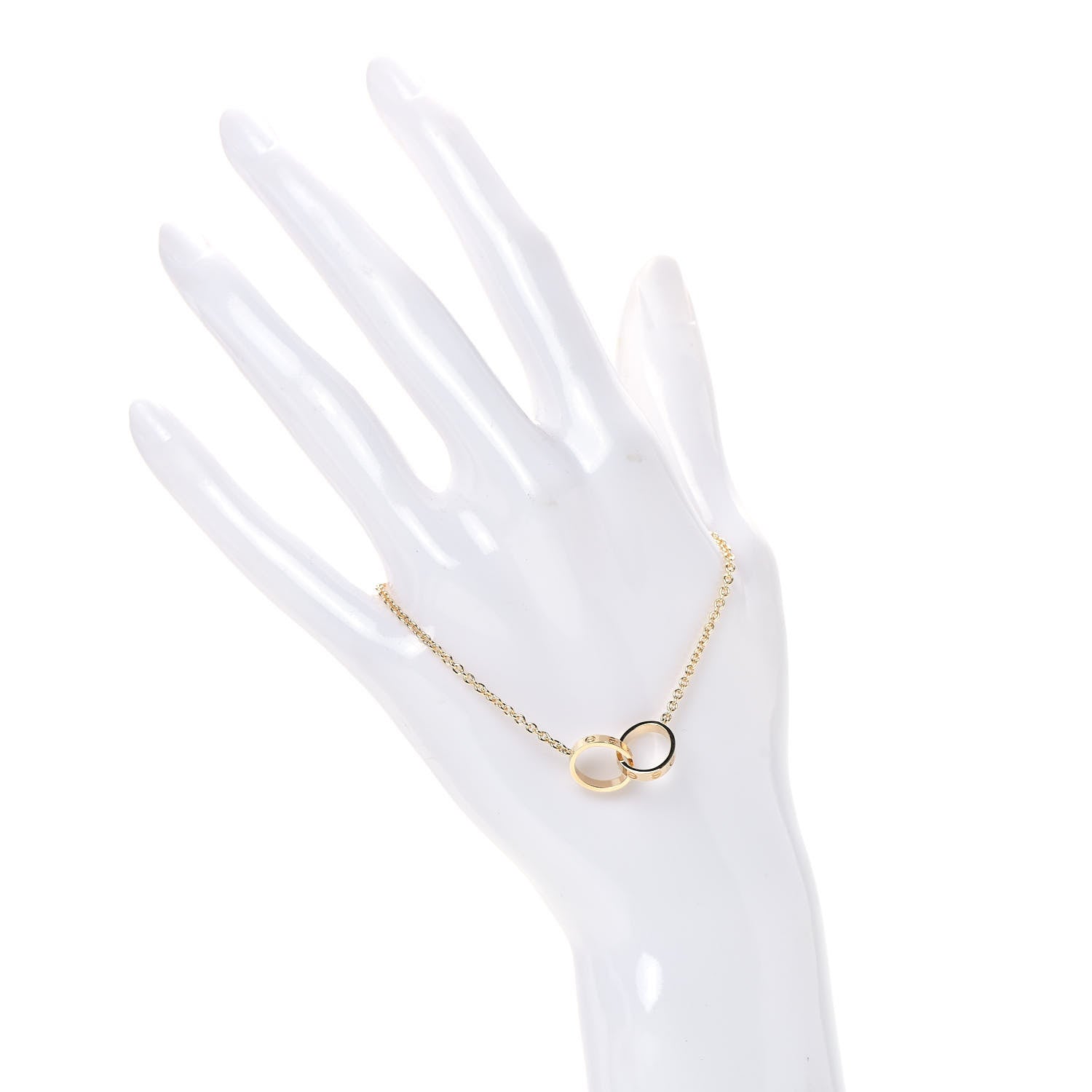 Cartier 18K Yellow Gold Interlocking LOVE Bracelet 2 of 6