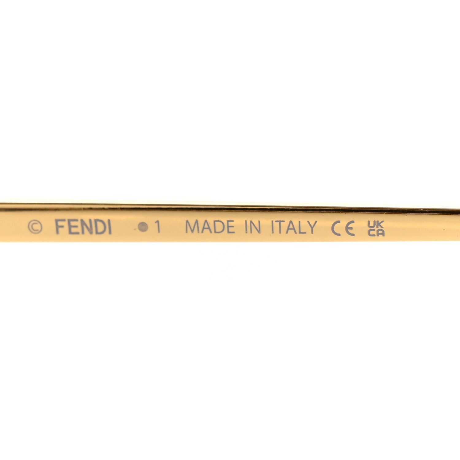 Fendi Metal Crystal Fendi First Fashion Show Oval Sunglasses FE4075US Gold Blue 5 of 7