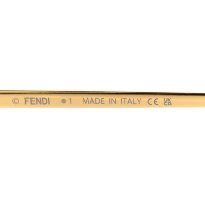 Fendi Metal Crystal Fendi First Fashion Show Oval Sunglasses FE4075US Gold Blue 5 of 7