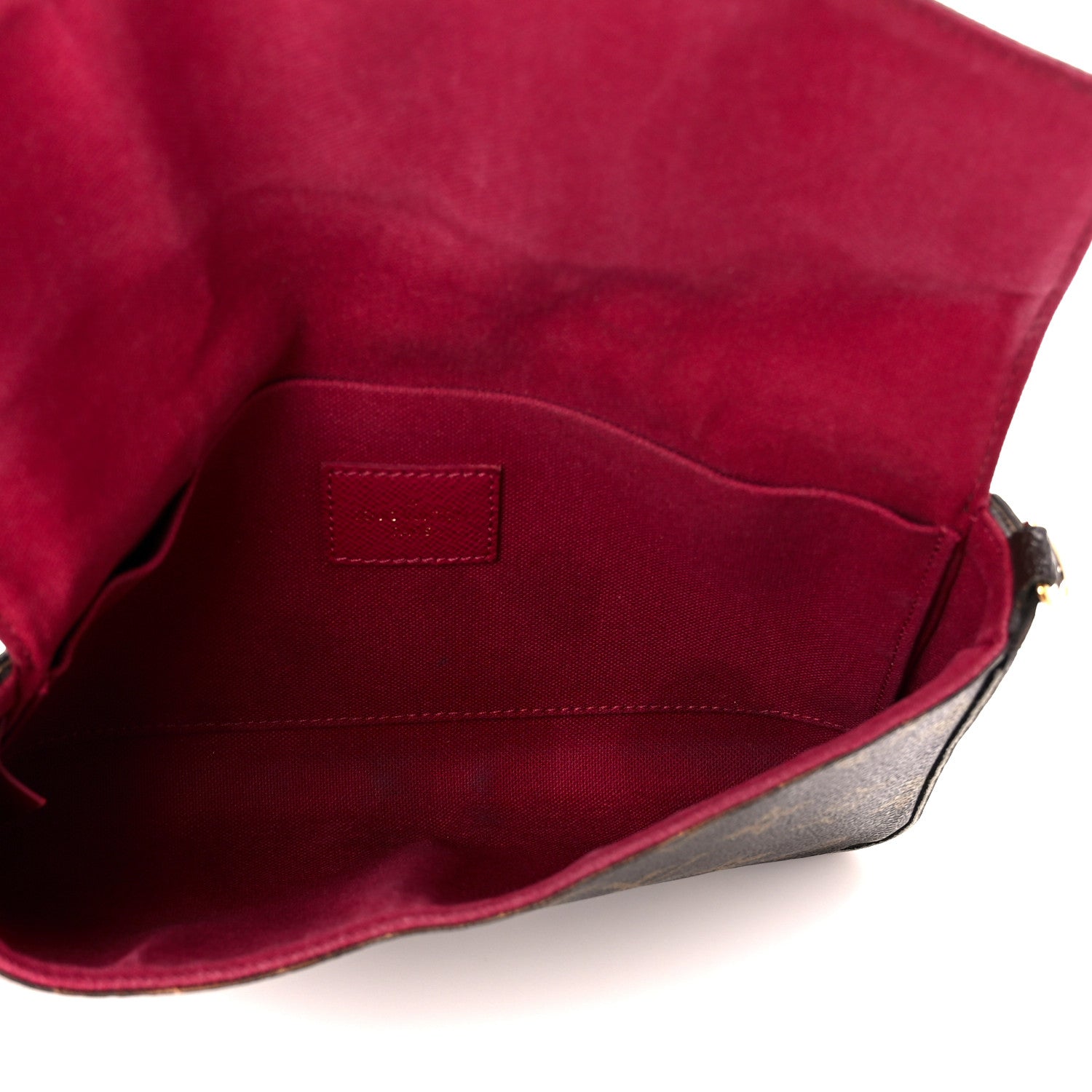 Louis Vuitton Monogram Pochette Felicie Chain Wallet Fuchsia 6 of 15