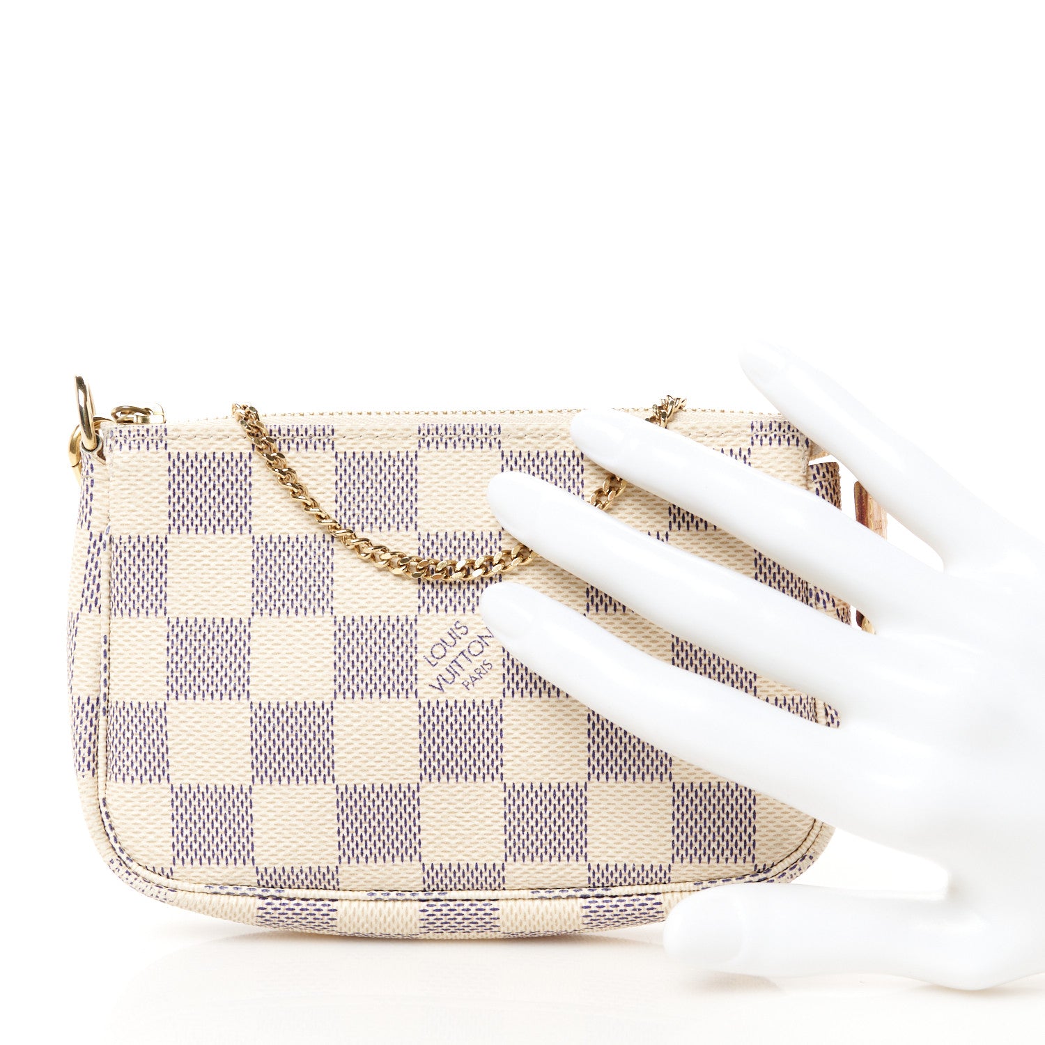 Louis Vuitton Damier Azur Mini Pochette Accessories 2 of 10