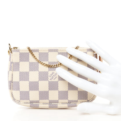 Louis Vuitton Damier Azur Mini Pochette Accessories 2 of 10