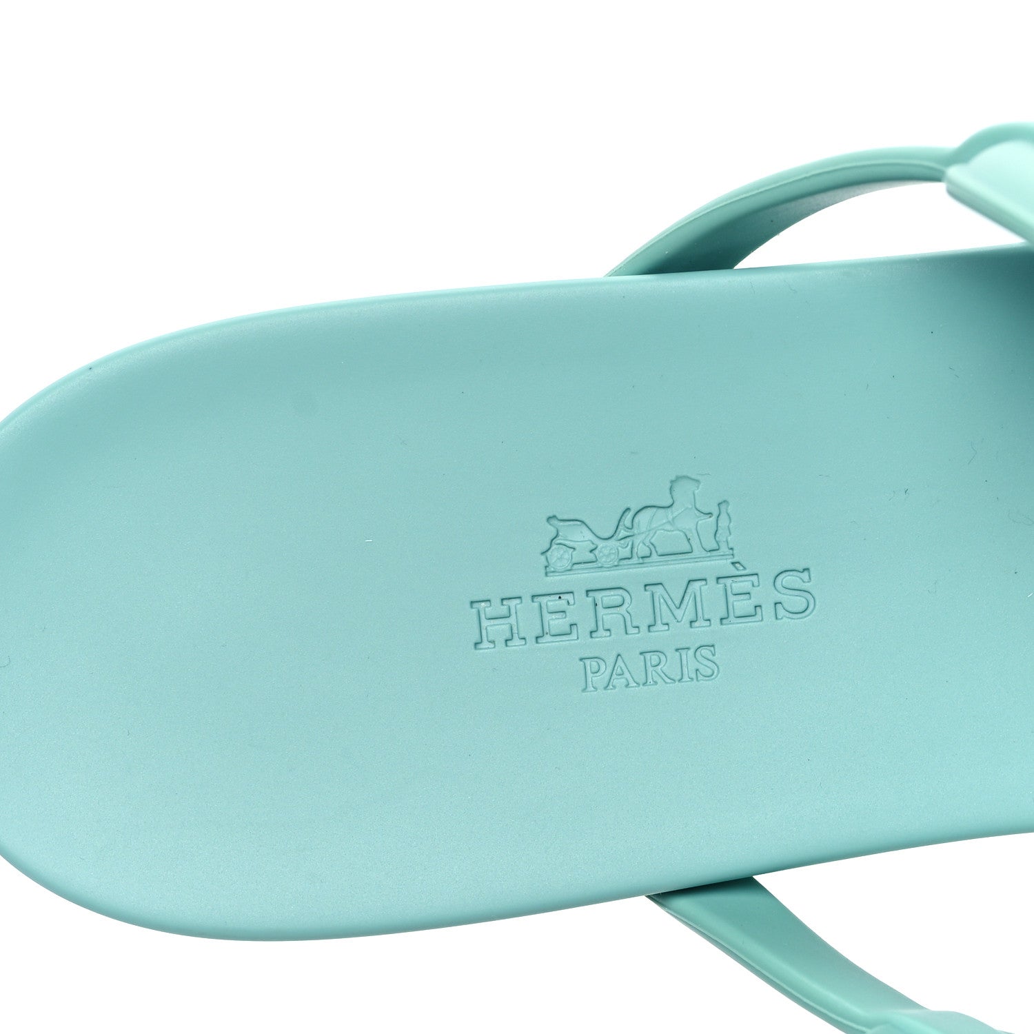Hermes Rubber Womens Egerie Sandals 38 Vert Embrun 7 of 10