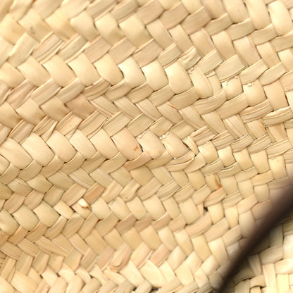 Loewe Raffia Small Basket Tote Bag Natural Tan Navy 8 of 9