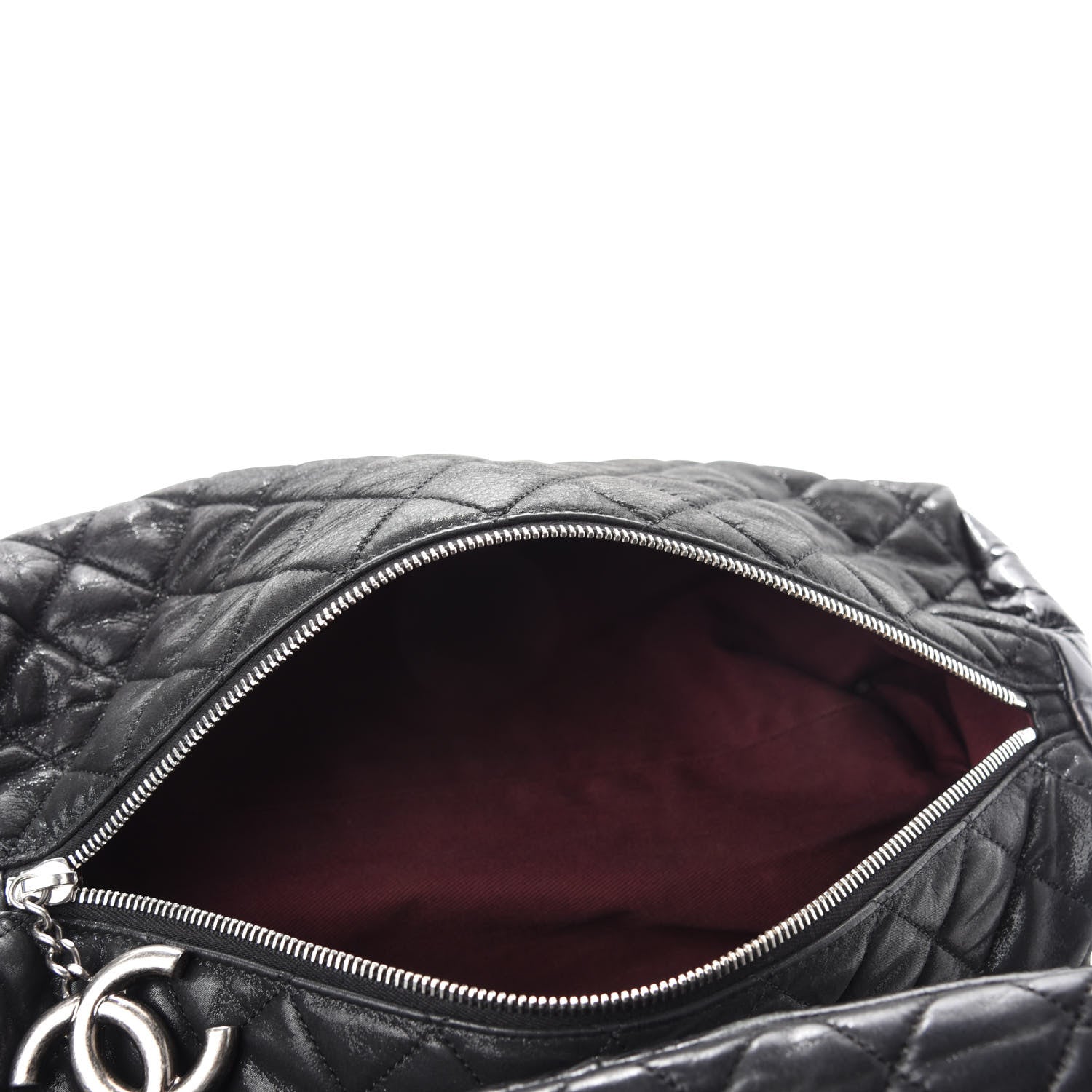 Chanel Iridescent Calfskin Fantasy Fur Backpack Grey 7 of 12