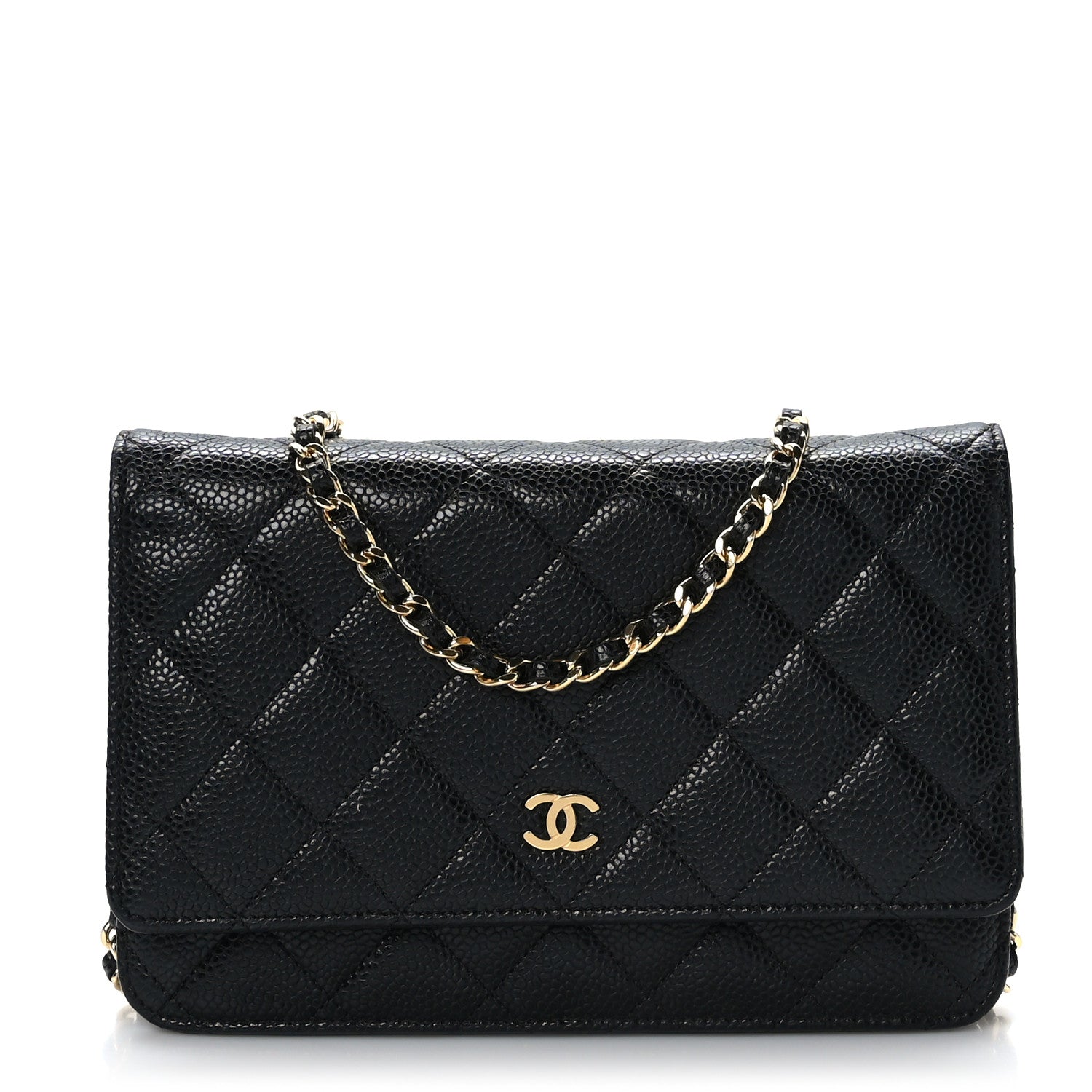 Chanel Caviar Quilted Wallet on Chain WOC Black 1 of 9