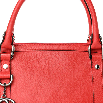 Gucci Dollar Calfskin Medium GG Charm Dome Satchel Sporting Red 11 of 11