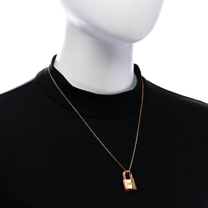 Hermes Swift Small O'Kelly Pendant Necklace Rose Confetti 2 of 6