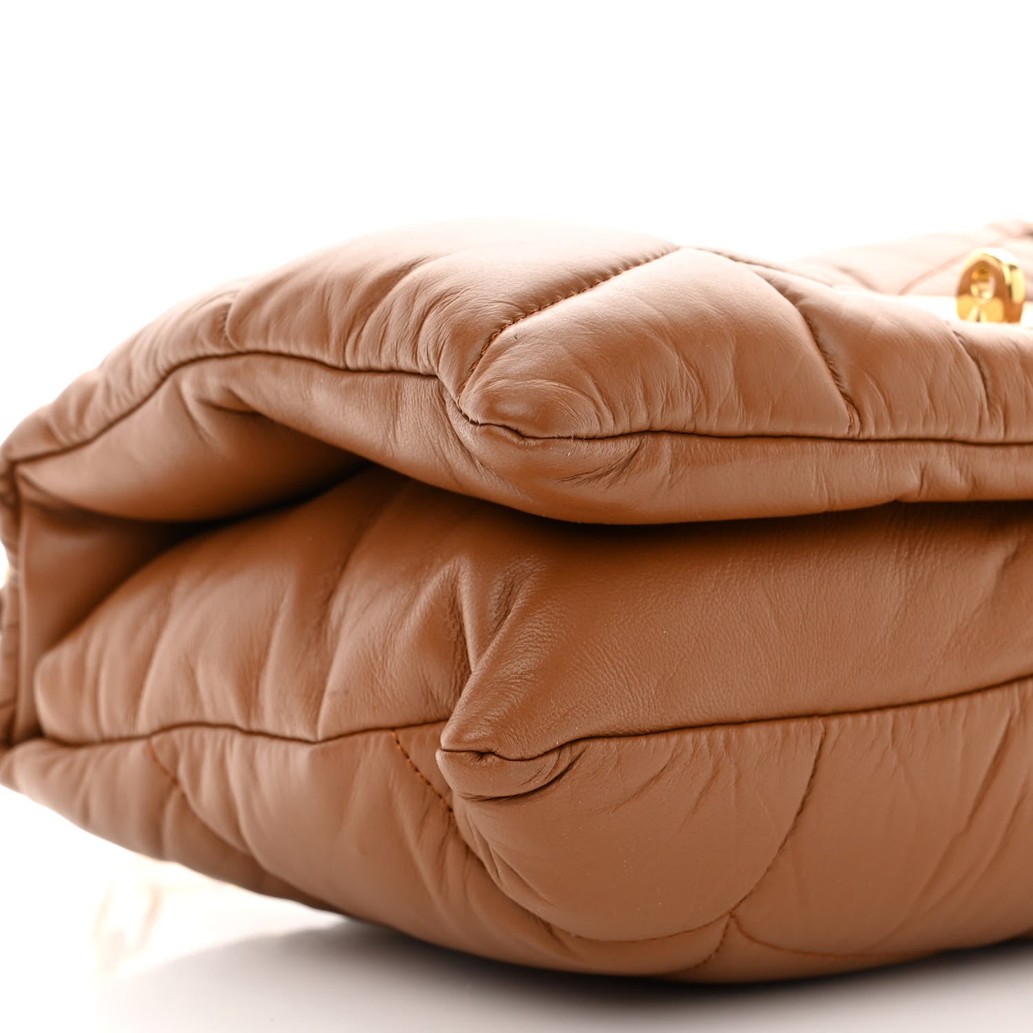 Mulberry Nappa Pillow Quilted Little Softie Bag Tobacco Brown 10 of 11