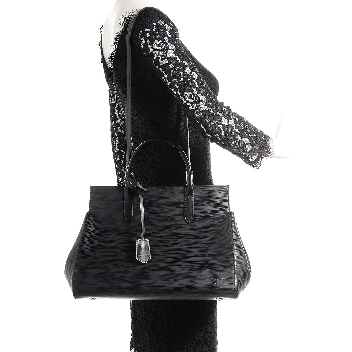Louis Vuitton Epi Marly MM Black 2 of 7
