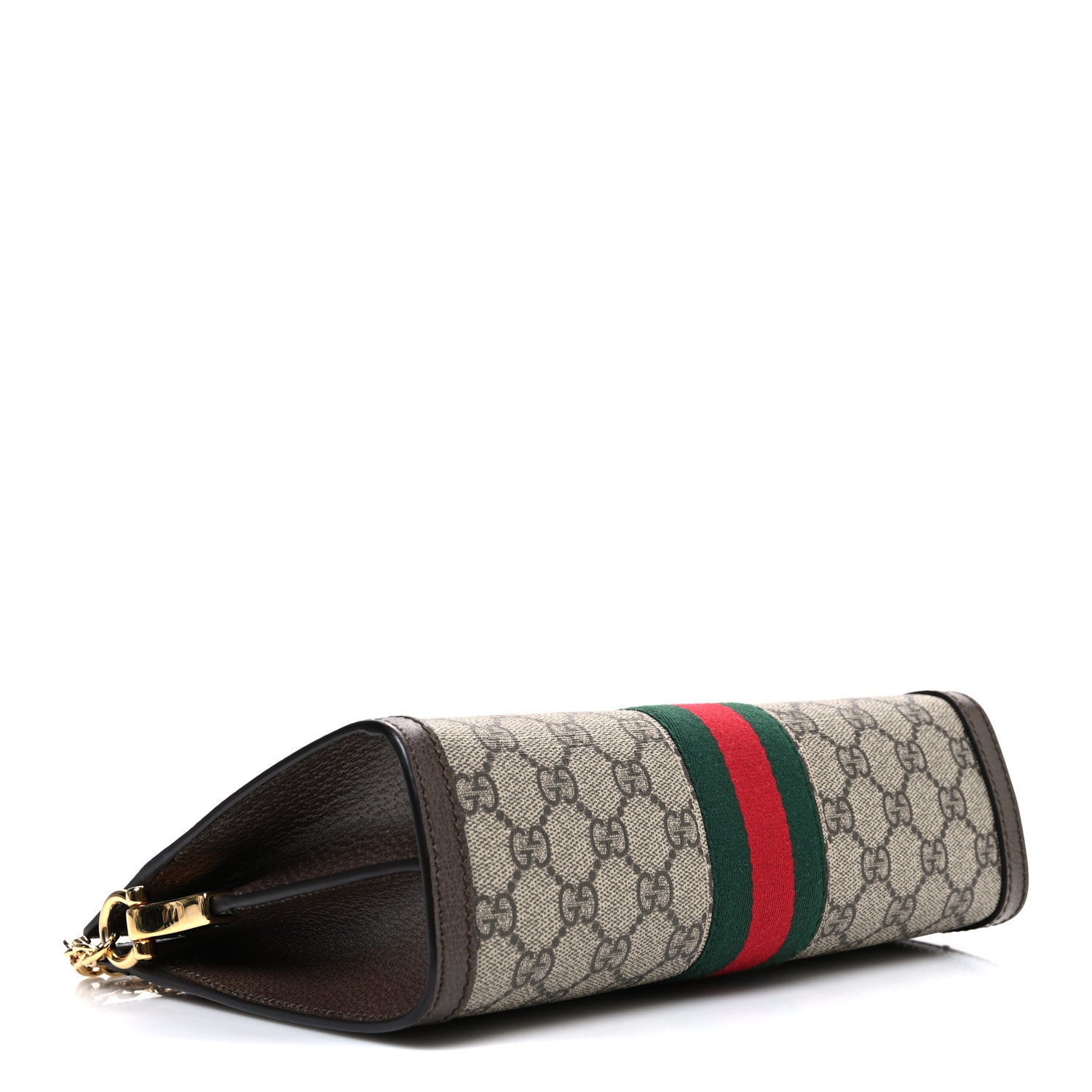 Gucci GG Supreme Monogram Web Small Ophidia Chain Shoulder Bag Brown 4 of 10