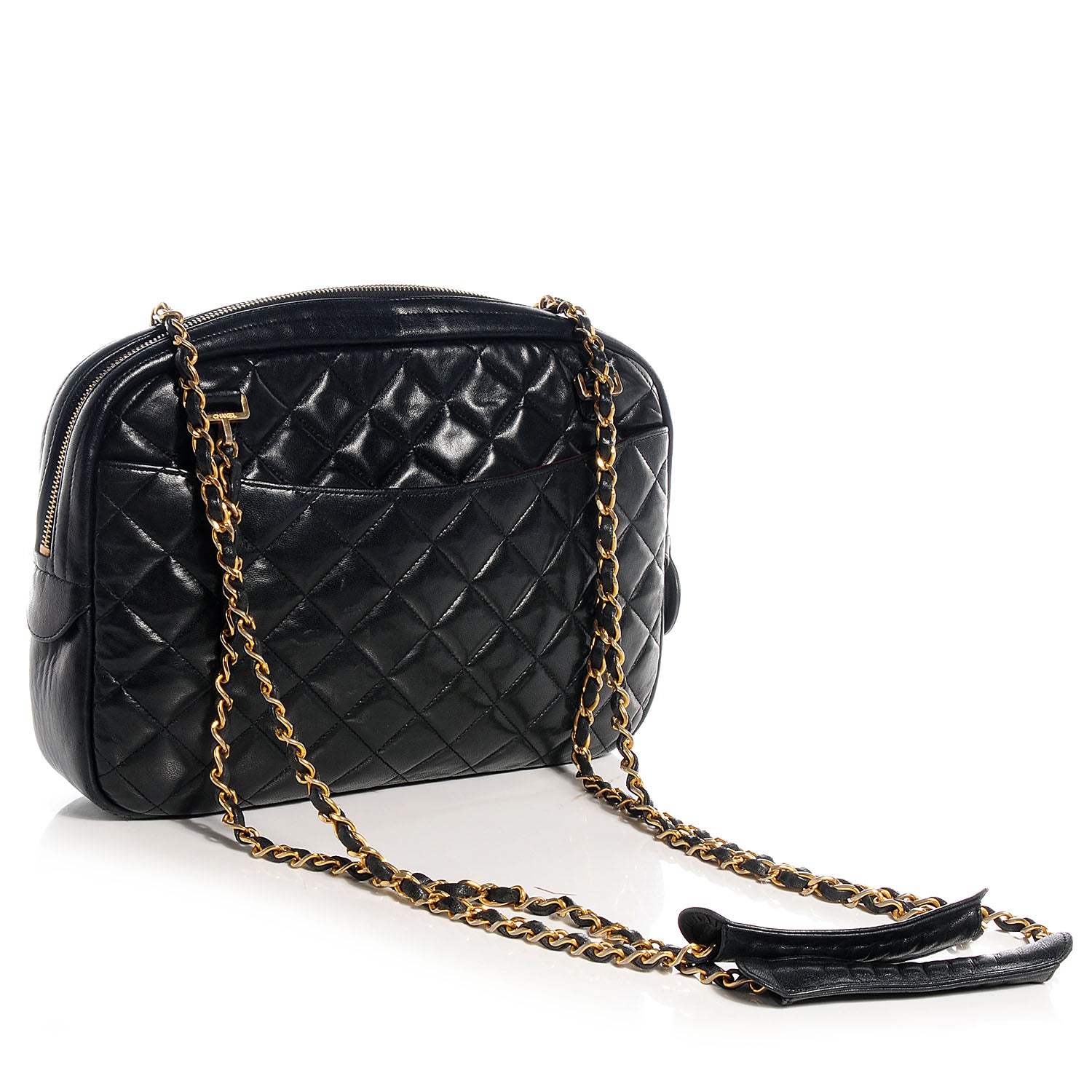 Chanel Lambskin Camera Case Black 3 of 8