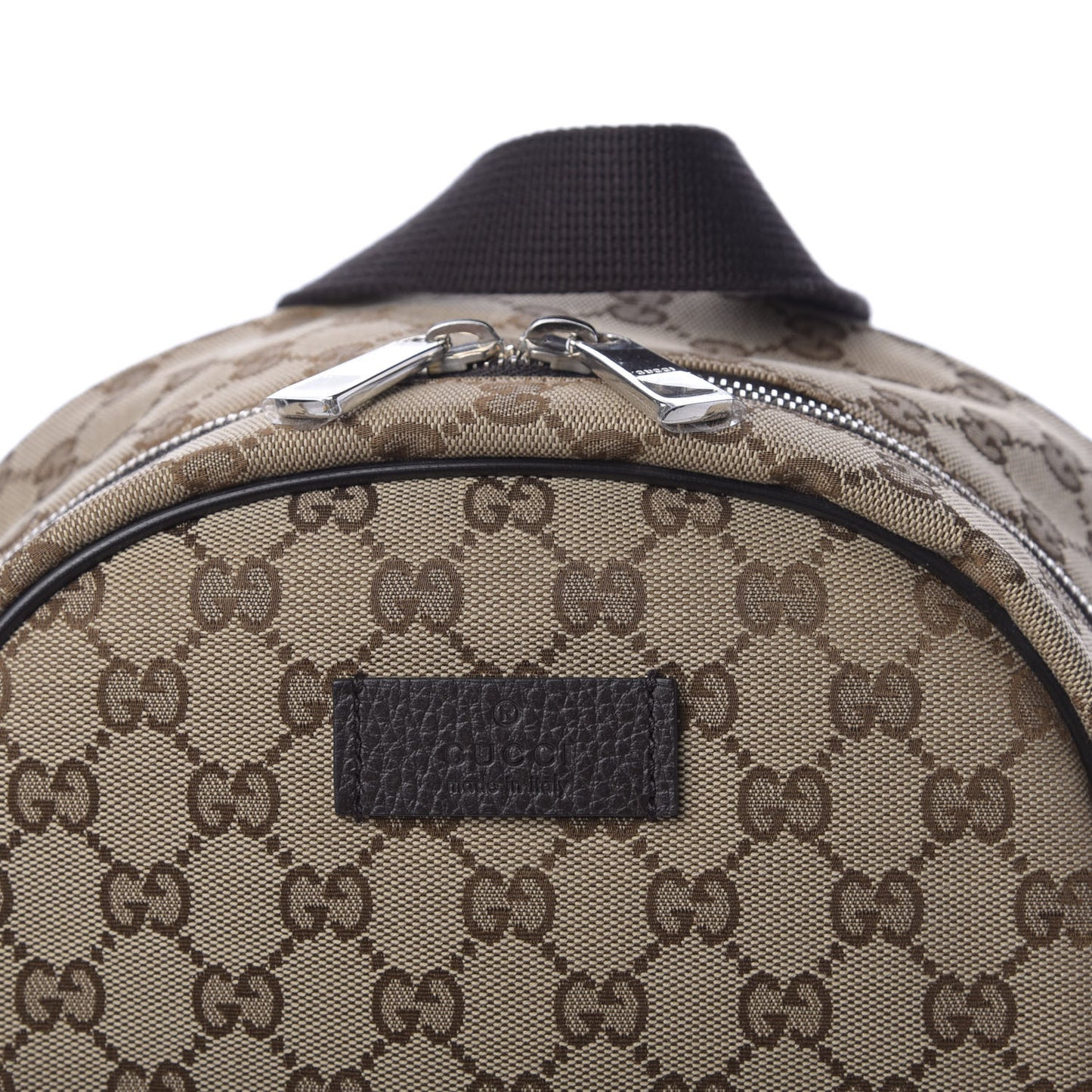 GG Monogram Travel Backpack Dark Brown
