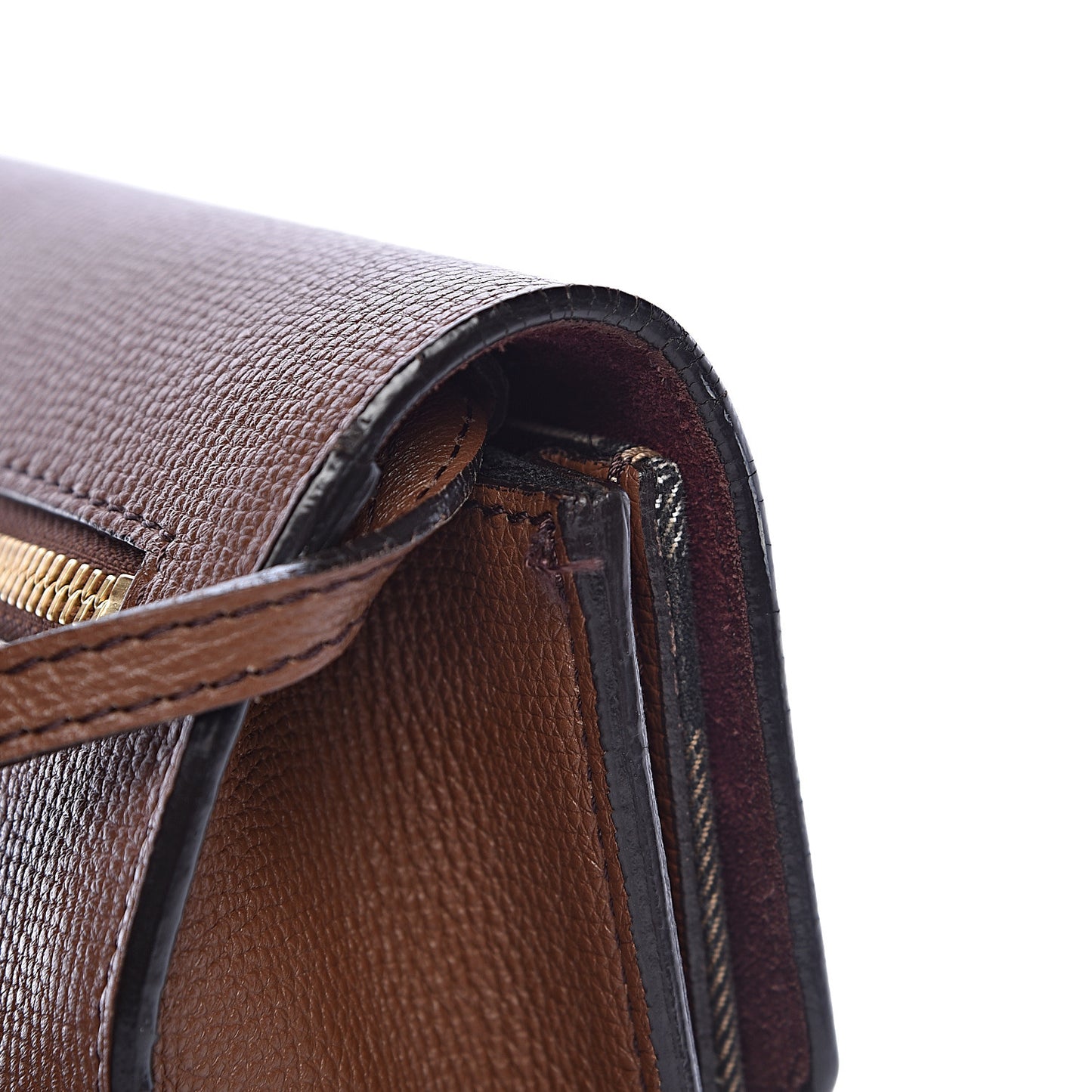 Derby Calfskin House Check Small Macken Crossbody Bag Tan