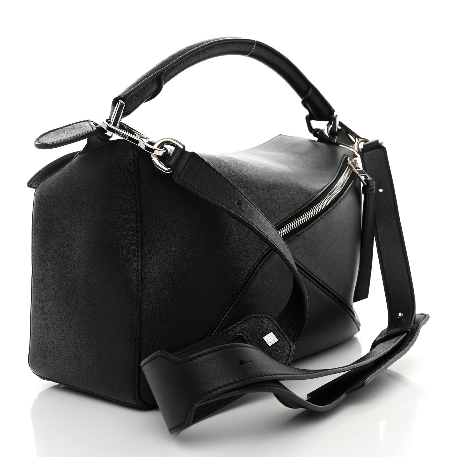 Loewe Calfskin Medium Puzzle Bag Black 3 of 12