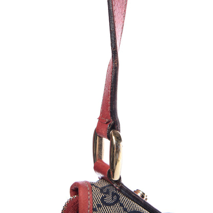 Gucci Monogram Abbey Messenger Bag Navy Red 12 of 14